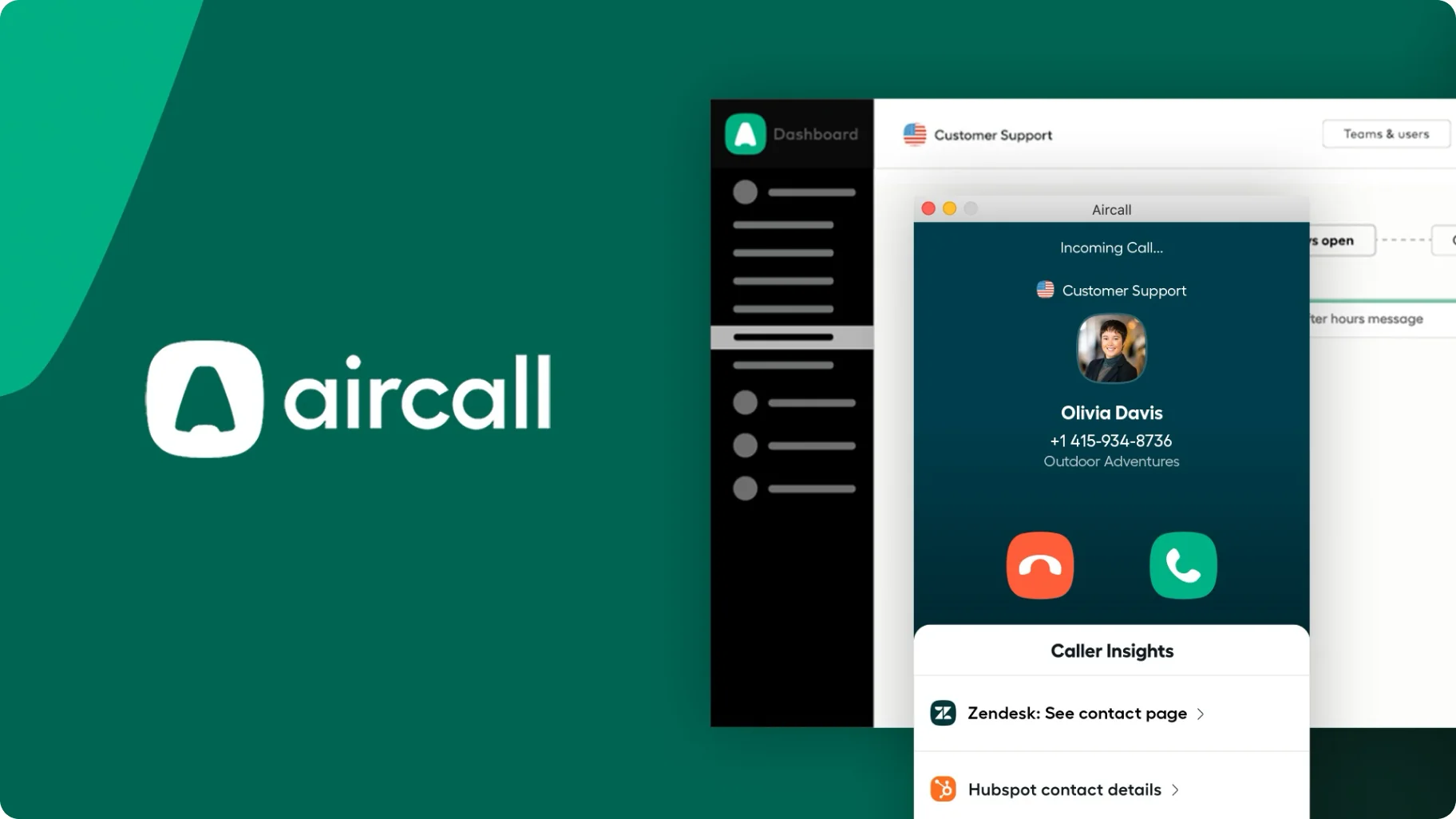 Aircall product demo video